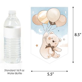 Big Dot of Happiness We Can Bearly Wait - Teddy Bear Baby Shower Bunting Banner - Party Decorations - Welcome Baby