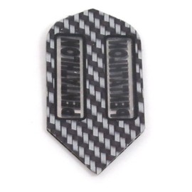 US Darts 3 Sets (9 Flights) Pentathlon Slim Black Ex-Tough Dart Flights - Style 1