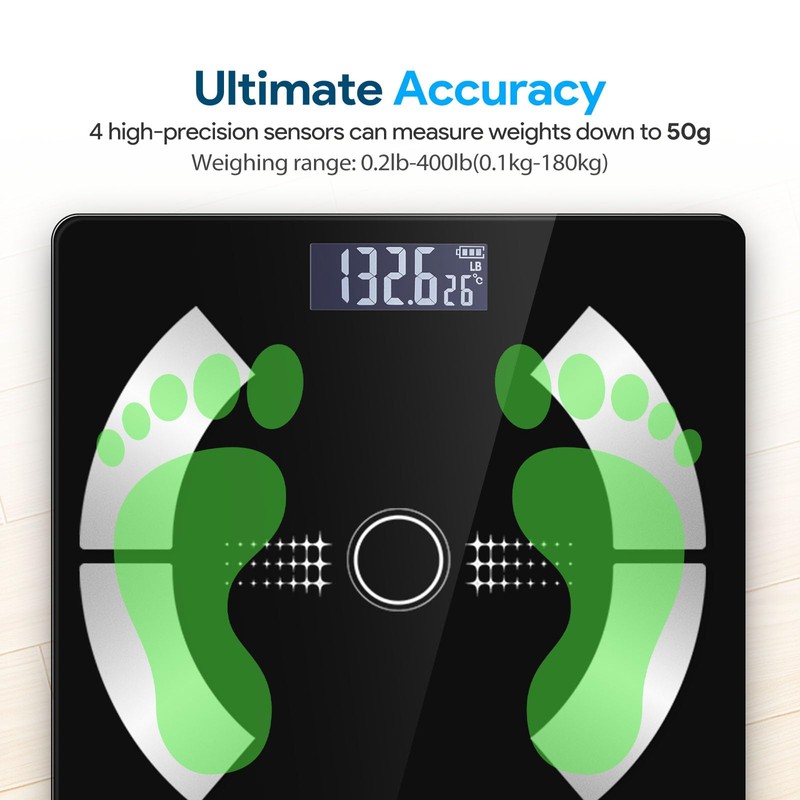 Smart Body Fat Scale Wireless Digital Weight Scale – Measures