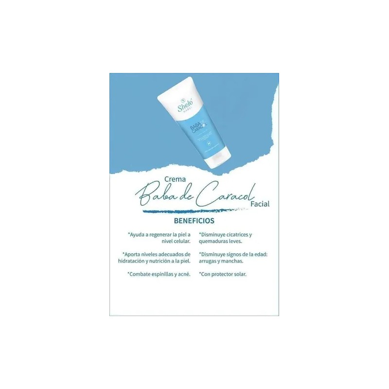 Crema Baba De Caracol Facial, Shelo Nabel