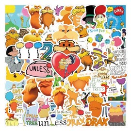 55pcs Cute Aesthetic Cartoon Vinyl Stickers for Kids Water Bottles,Funny Catoon Movie Stickers Waterproof Decals for Teens Laptops Bumper Computer Skateboard Luggage Phon