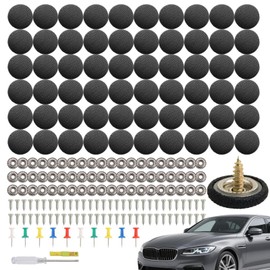 Car Headliner Repair Kit, Automotive Rivets Repair Button, Ceiling Cloth Fixing Buckle with Installation Tool for Truck RV Maintenance