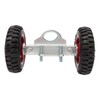 Rolling Gate Wheel 6'' Heavy-Duty Rubber Wheel Carrier, Double-U Bolts