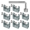 8Pcs Beam Clamp, 1" Jaw Opening Adjustable C Beam Clamps,