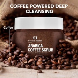 Botanic Hearth- Exfoliante corporal de café arábico Exfoliante corporal que actúa como exfoliante corporal y ayuda a hidratar la piel, el acné, la... 