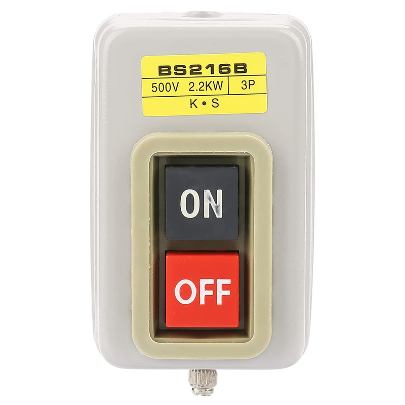 Chazcool BS216B Interruptor de Encendido/Apagado del Motor, Botón de Encendido/Apagado