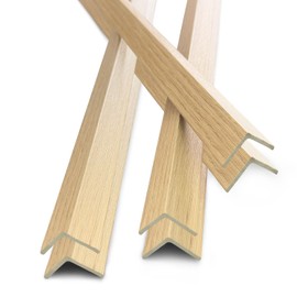 6Pcs 48" Wall Corner Protector,Pre-Cut Wall Corner Protector Guard Protection,Wood Grain Corner Trim for Door,Window Frames,Wooden Wall Edges (6Pcs-Oak)