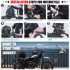 Greanthour Waterproof Duffel& Luggage Bag - Motorcycle Dry Bag Tail