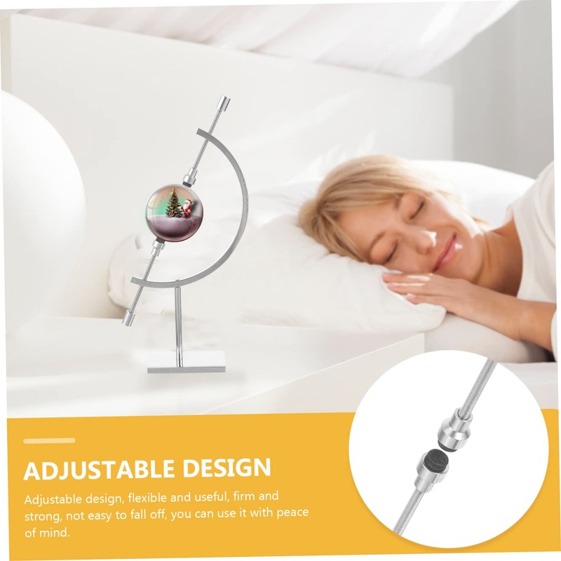 CHILDWEET Adjustable Crystal Ball Holder Stand Metal Sphere Stand Holder