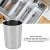 Kitchen Utensil Holder Multipurpose Large Capacity Mess Proof 304 Stainless