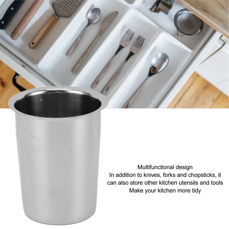 Kitchen Utensil Holder Multipurpose Large Capacity Mess Proof 304 Stainless