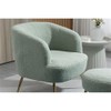 Devion Furniture 28.75" Wide Modern Wool Upholstered Accent Armchair &