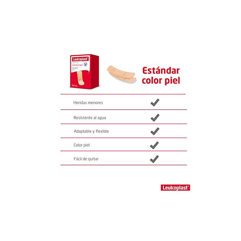Leukoplast Curitas Resistentes al Agua Color Piel 19x72mm | 100