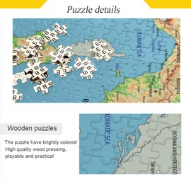 1000 Piece Jigsaw Puzzles for Adults Italy Physical Map Puzzles Educational Games Brain Challenge Home Decoration Jigsaw Puzzles 1000 Pieces for Youth Children Family Games Toy Best Gift