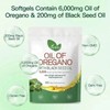 300 Cápsulas Aceite Semilla Negra Aceite Orégano 6200mg