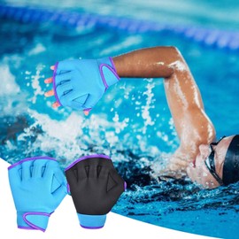 Swimming Gloves for Men - Webbed Gloves Aquatic Mittens | Rubber Mittens Diving Gear for Helping Upper Body Resistant, Water Resistant Training
