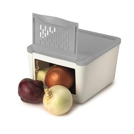 Snips Potato Keeper, 3 KG, 20x25,5x17,5 Cm, White and Grey, Food Container For Potato and Shallot,Made in Italy