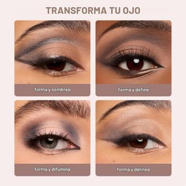 Urban Decay - Naked Shaped Cold Palette, Paleta de Sombras Todo en Uno con 14 Tonos Fríos y 4 Acabados, Para Sombrear, Definir, Iluminar y Esculpir, H