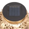 5730LED Hanging Lamp Solar Powered IP44 Waterproof Hex Hollow Lantern
