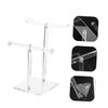 Minkissy Hairband Organizer Double Layer Acrylic Holder Display Rack Ideal
