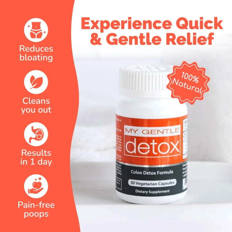 My Gentle Detox Cápsulas Para Alivio De Estreñimiento 30