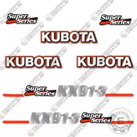 Aftermarket Fits Kubota KX91-3 Decal Kit Mini Excavator Replacement Decals (KX 91-3)