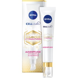 NIVEA Cellular Luminous 630 Anti-Pigment Spot Eye Care (15 ml), Anti-Age Eye Cream Against Dark Circles, Moisturising Eye Cream with Hyaluronic and Caffeine