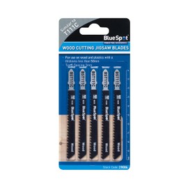 Blue Spot Tools 19006 5 Piece Wood Cutting Jigsaw Blades (Similar to T111C), Set of 5