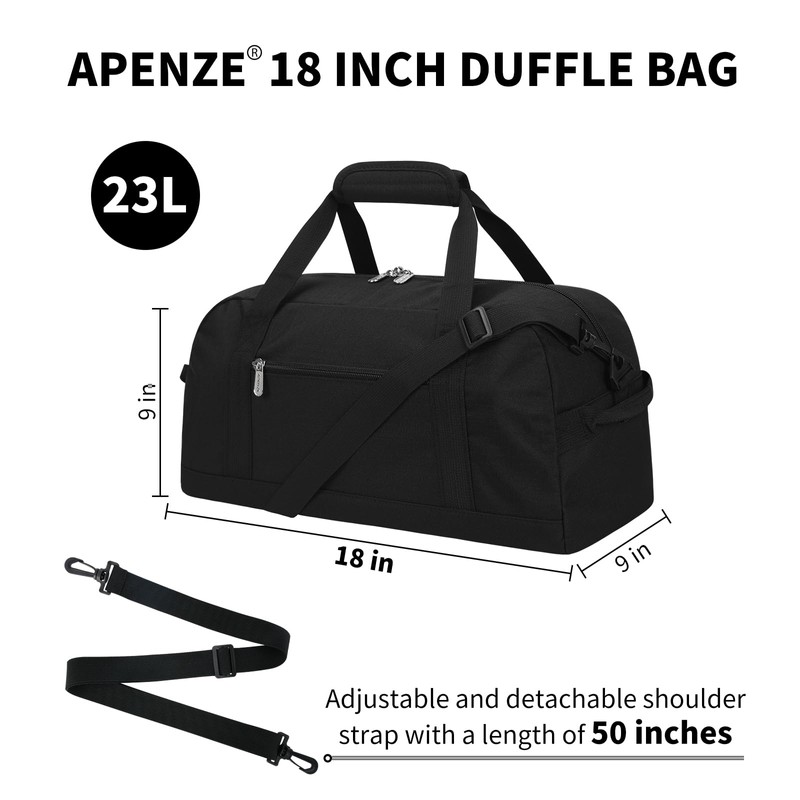 Small Gym Bag 18 inch Carry On Duffel Bag for