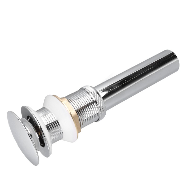 Bathroom Pop Up Drain Control Water Flow Copper Chrome Plating
