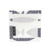 W3000510 Coasters, Laminate, Stylish, Fabric, Set of 4, Washable, Nordic,