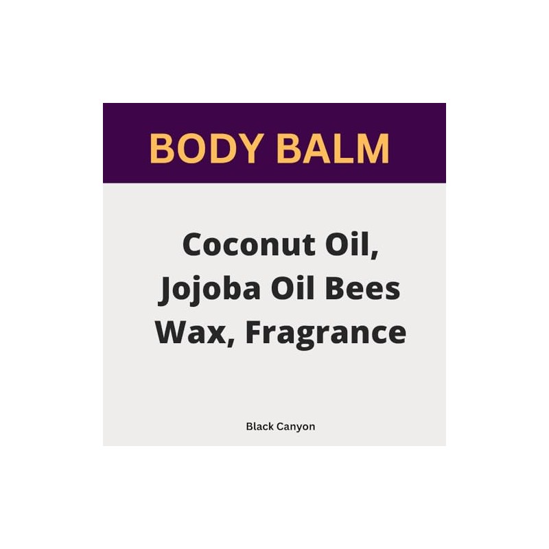 Black Canyon Honey & Apricot Scented Body Balm with Jojoba