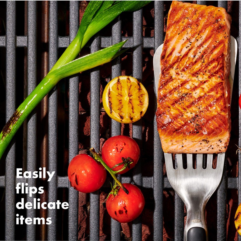 OXO Good Grips Grilling Fish Turner,Black,1.25 x 3.7 x 16.05
