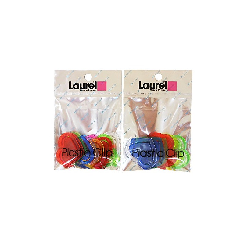 Laurel Plastic Heart Clips, A-LC08 x 2P, Pack of 10,