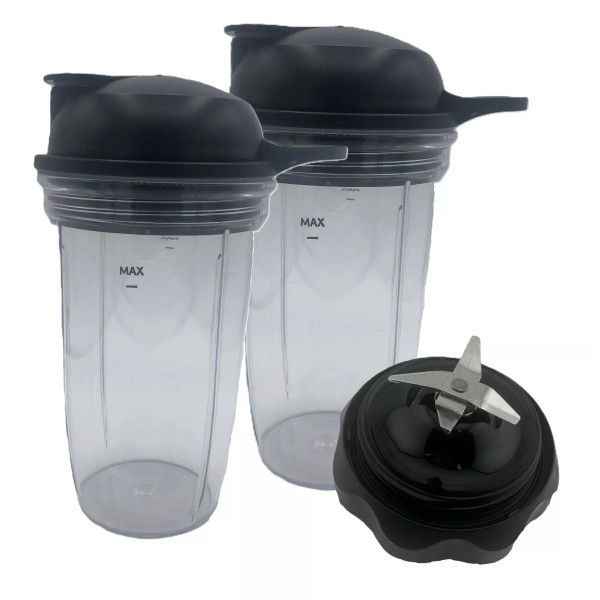 Blenpar 18oz Cups Lids & Blade Compatible with NutriBullet Pro