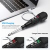 Cordless Electric Screwdriver with LED Light Alloy Steel 900mAh USB