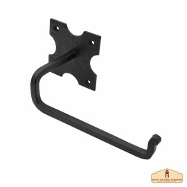 Mystic Colonial Hardware Rustic Toilet Paper Holder For Bathroom Handforged Iron Tissue Hanger Hardware