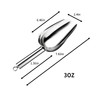 Metal Ice Scoop，Kitchen Ice Scooper for Ice Maker,Stainless Steel Small