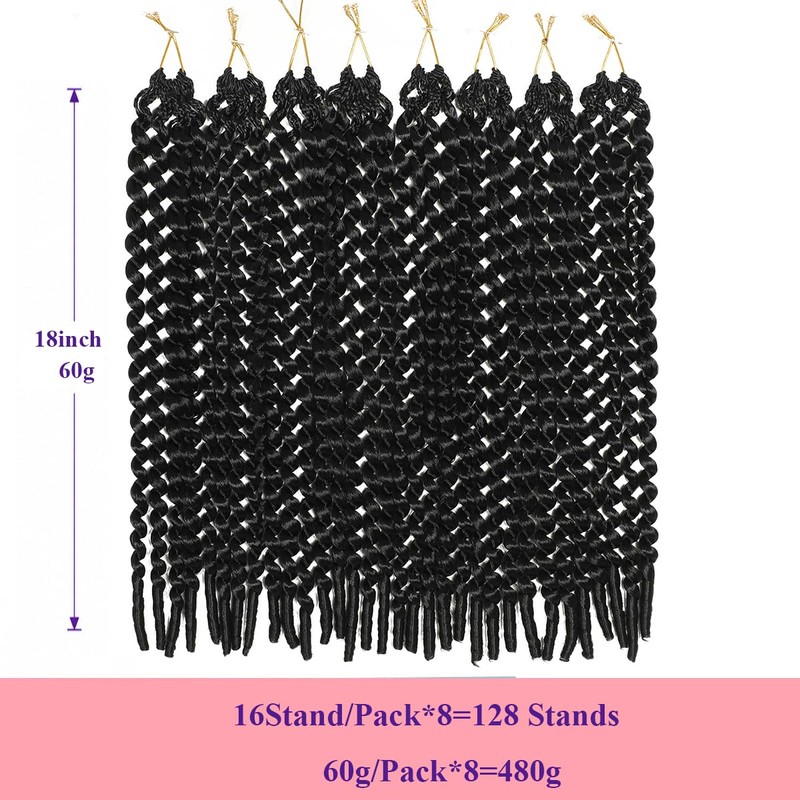 128 Stands Burmese Curly Crochet Hair, Pre-looped Curly Crochet Hair