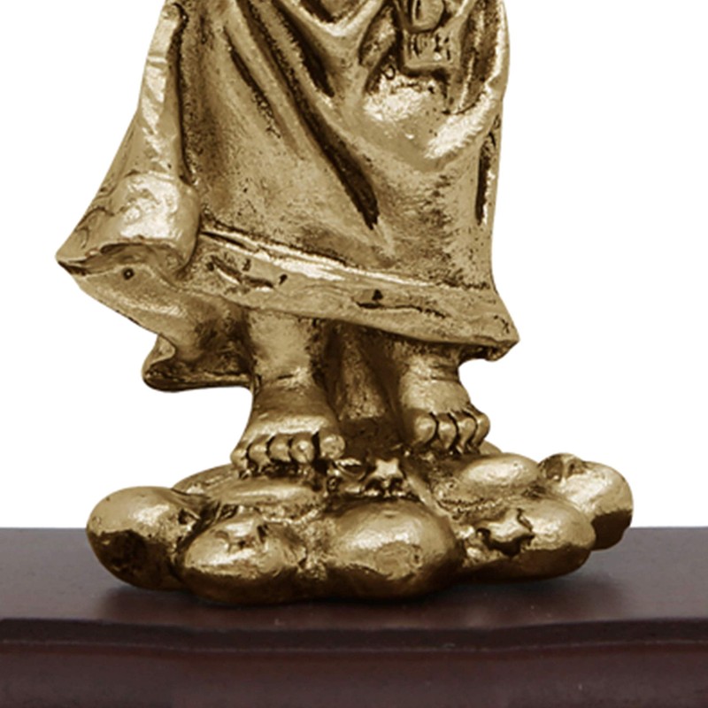 Jorvina / Divino Niño Dorado con Base de Madera