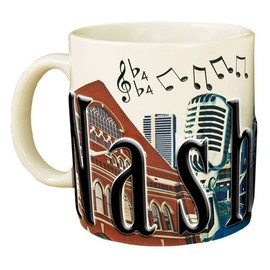 Americaware SMNVL01 Nashville 18 oz Full Color Relief Mug