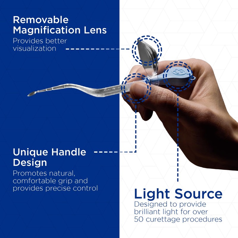 Bionix - ClearLook Lighted MicroLoop Ear Curette, Convenient & Easy-to-Use,