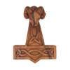 Aries Hammer Viking Thor Hammer Hand Carved Wooden Wall Art