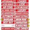 EZ Lettering Car Dealer Windshield Slogans 20 packs, Mix n