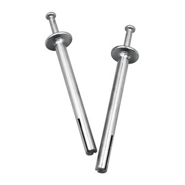 Napredak 1/4” x 1-1/4” Hammer Drive Nail in Anchor, Mushroom Head Expansion Nail, Drive pin Anchor for Concrete Brick Wall Drywall, 80 pcs