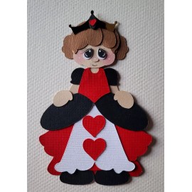 Unbranded Alice in Wonderland, Queen of Hearts. Scrapbook, Card making Paper Piecing