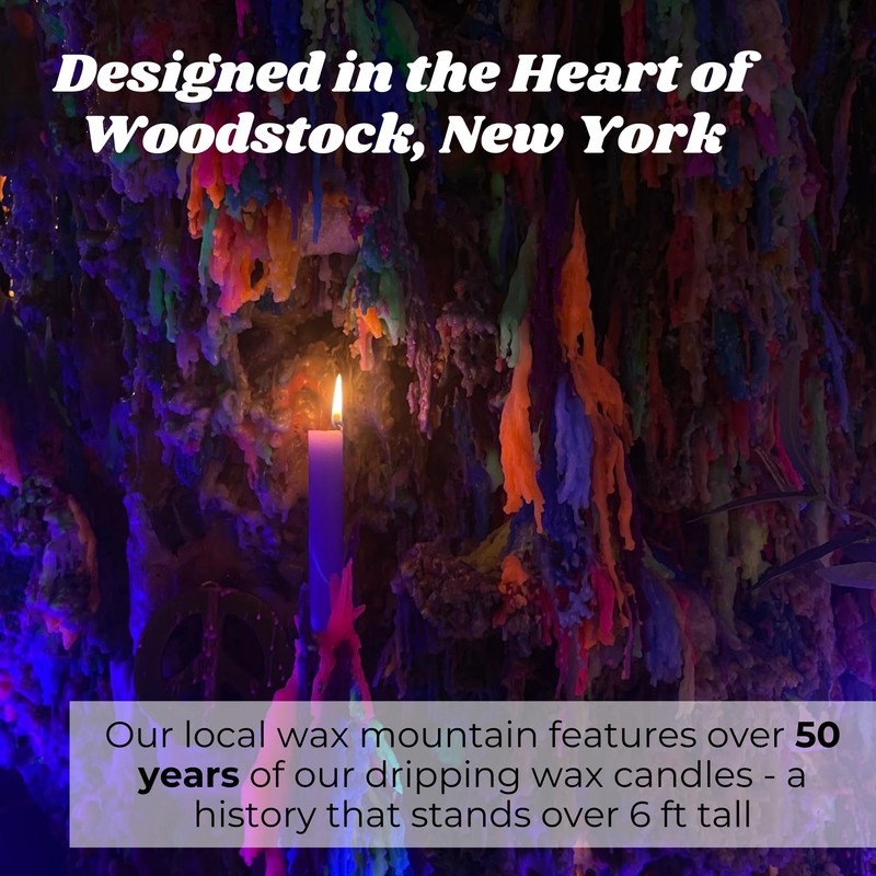 Candlestock Hippie Drippy Drip Candles - Pack of 6 Dripping
