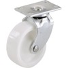 Shepherd Hardware 206024 White 1-5/8" Light Weight Plate Caster, 4