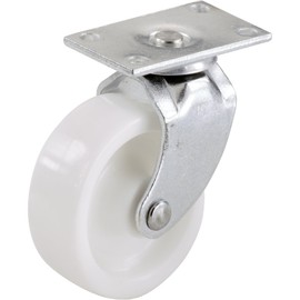 Shepherd Hardware 206024 White 1-5/8" Light Weight Plate Caster, 4 Pack
