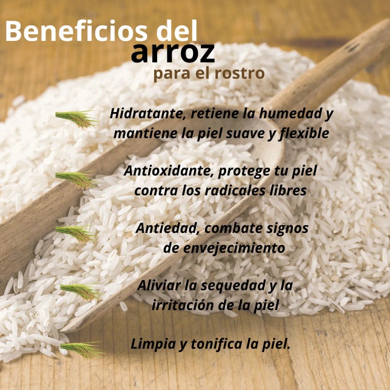 Exfoliante Arroz Hidratante Aclarante + Serum Ac Hialuronico